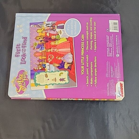 DISNEY JUNIOR SOFIA HARD COVER  FIRST LOOK AND FIND TODDELER BOOK - Picture 6 of 13